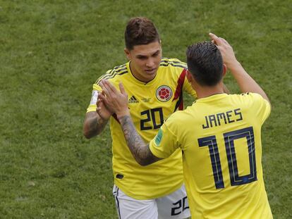 James sustituye a Quintero en el encuentro que disputó Colombia contra Japón.