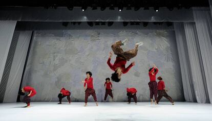 Un momento de 'Dancing Grandmothers', en el Mercat. 