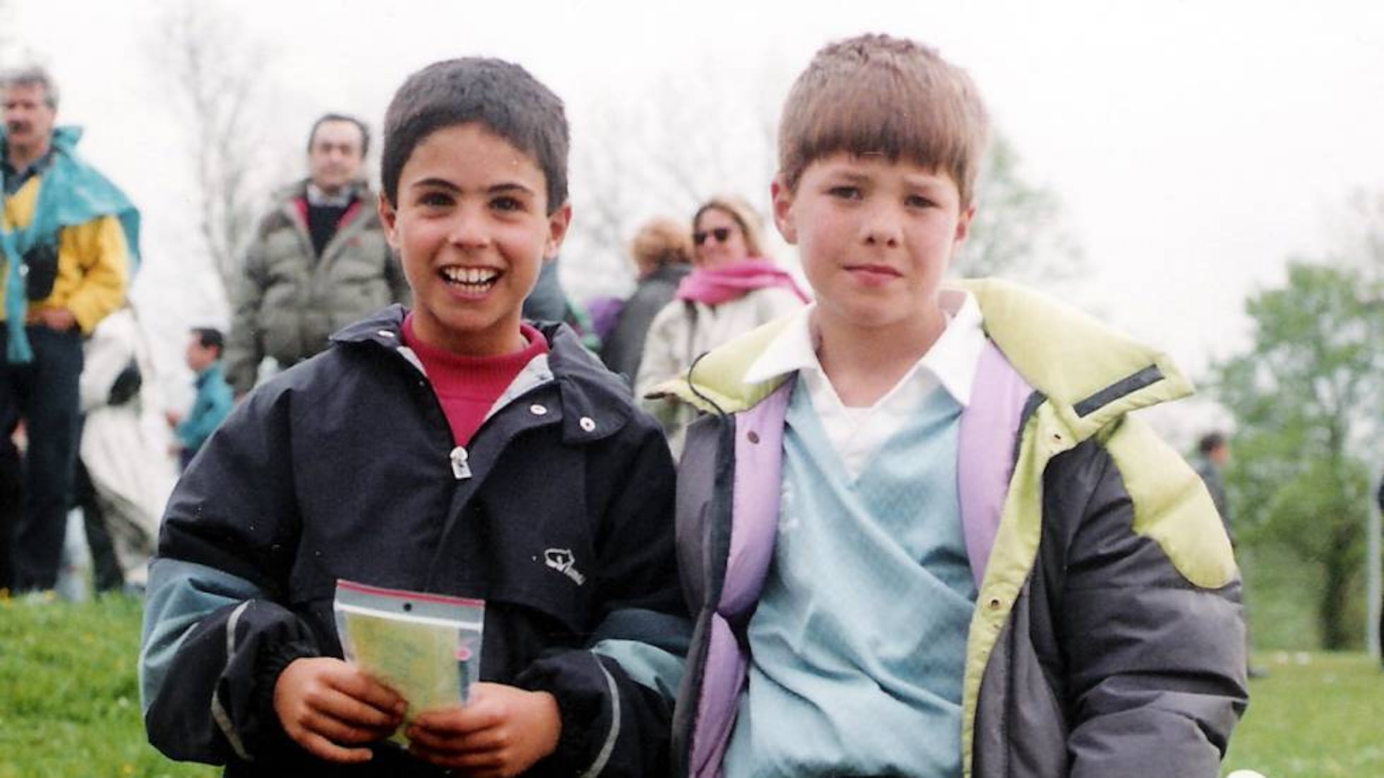 Mikel Arteta and Xabi Alonso pictured together as children at Antiguoko