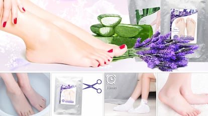 calcetines exfoliantes, exfoliante pies, peeling pies, calcetin exfoliante pies, mascarilla pies, calcetines peeling pies