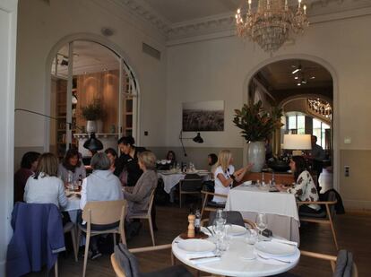 Sala del restaurante Iradier, en Barcelona.