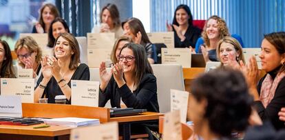 Clase del proyecto Promociona, de la escuela de negocios ESADE.