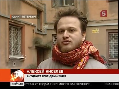 El activista ruso Alexei Kiselev.