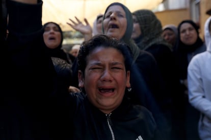 Funeral por Oday Mansour, de 17 años, el día 21 en el pueblo de Kafr Qalil, cerca de la ciudad cisjordana de Nablus. 