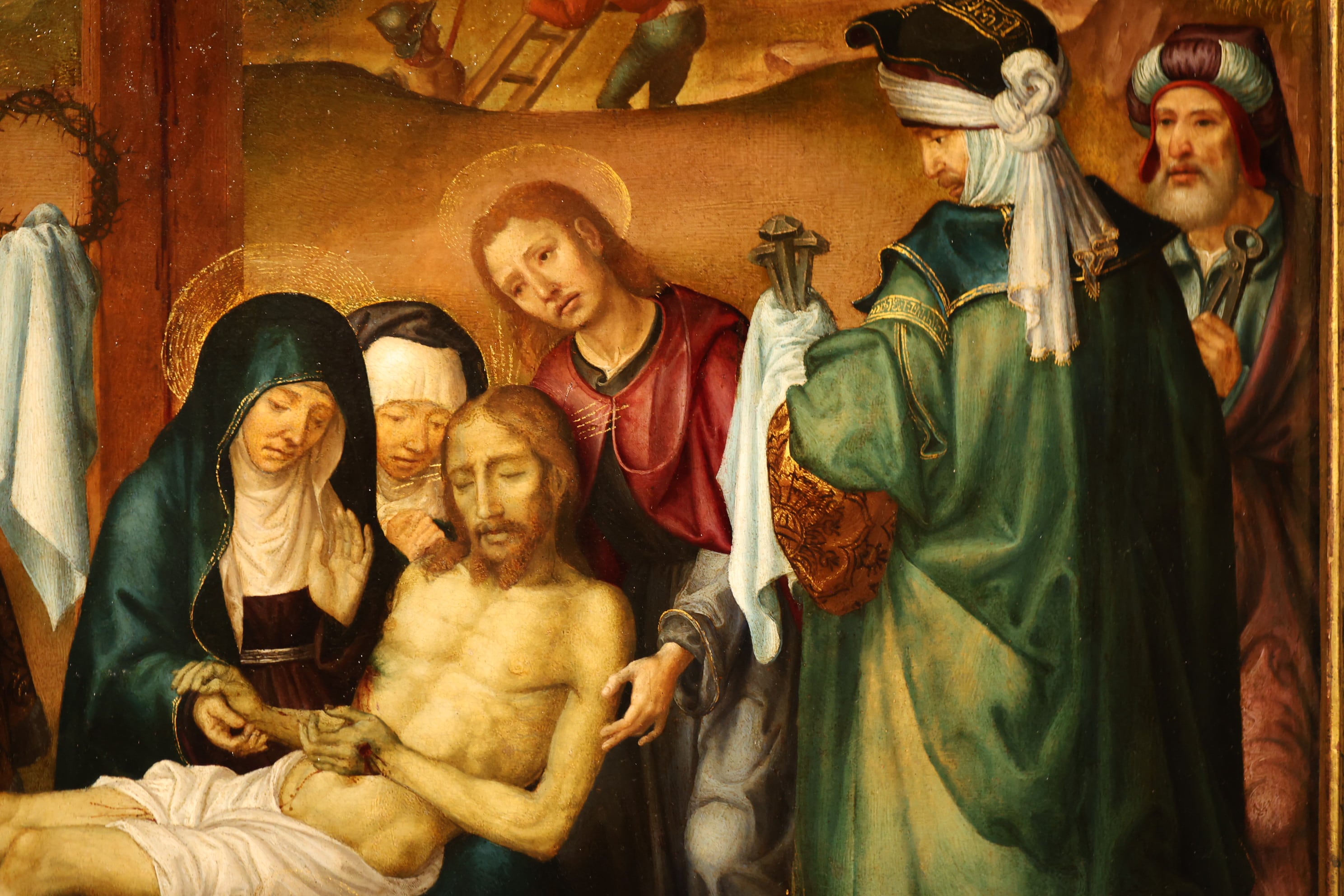 Un detalle de la obra 'Lamentación', atribuida a Paolo de San Leocadio.