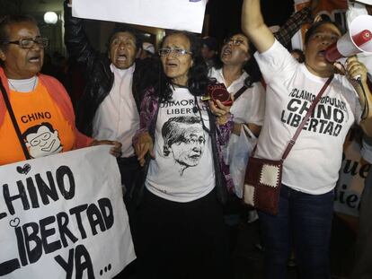 Partidários de Fujimori celebram o indulto