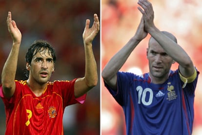 Raúl y Zidane, durante este Mundial.