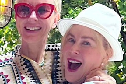 Nicole Kidman y Naomi Watts durante el festejo.