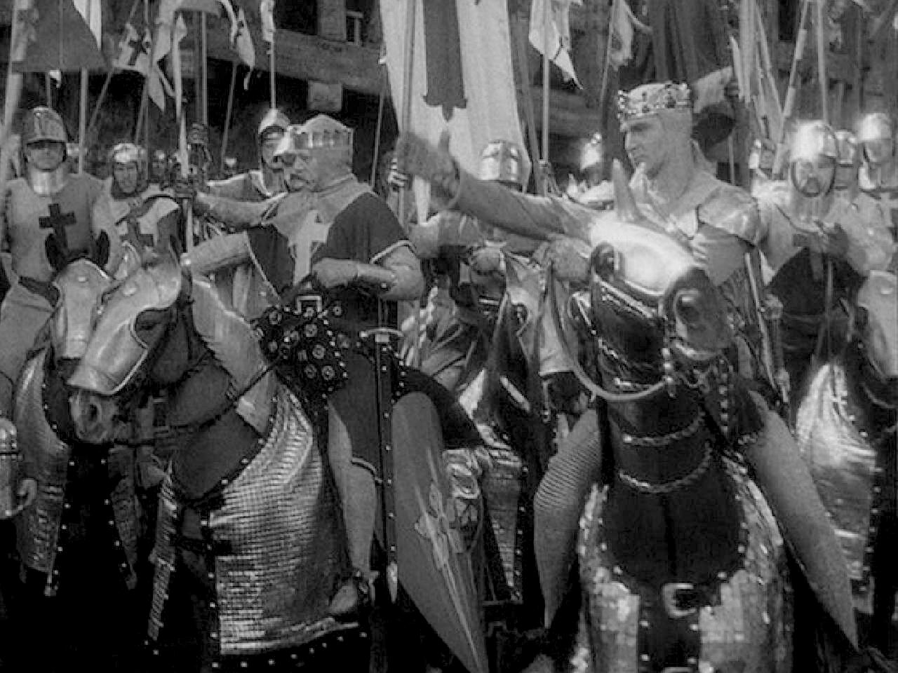 Imagen de 'Las cruzadas' de Cecil B. De Mille, a la derecha Ricardo, interpretado por Harry Wilcoxon.