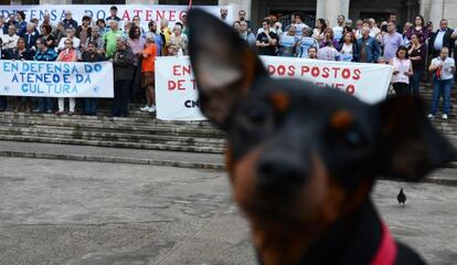 Manifestación en solidaridad con el Ateneo de Ferrol