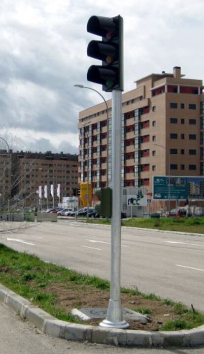 Vista de una de las calles del PAU de Vallecas.