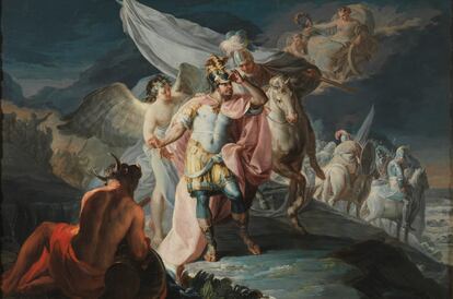 'Aníbal vencedor que por primera vez mira a Italia desde los Alpes' ( 1771), de Francisco de Goya.