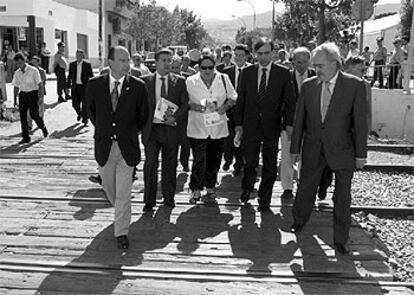 El alcalde de Almería, el delegado del Gobierno en Andalucía, la alcaldesa de Huércal, Manuel Niño y el delegado del Gobierno en Almería.