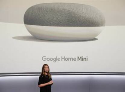 Isabelle Olsson, encargada de diseño industrial de la firma, habló del nuevo Google Home Mini.