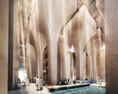 Proyecto para Hotel junto a la Gran Mezquita de La Meca de Foster+Partners.