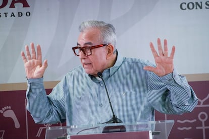 Rubén Rocha Moya en Culiacán, Sinaloa, el 21 de octubre de 2024.