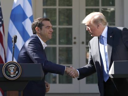 Trump y Tsipras, este martes en la Casa Blanca