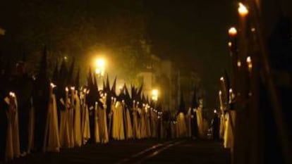 An Easter procession in Seville in 2017.