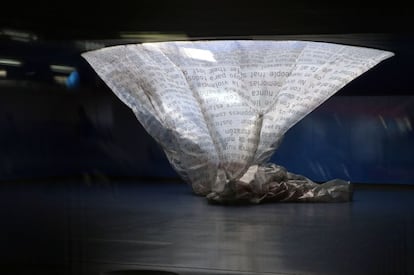 Located within Atocha railway station, the monument consists of an 11-meter-high glass brick tower, the inside of which is lined with a plastic sheet covered in words written in memory of the 193 people killed in the March 2004 terrorist attacks. But for the last two months, the compressed air that keeps the sheet in place has not been working. A sign outside says “Closed for maintenance work,” writes Thomas Gualtieri.