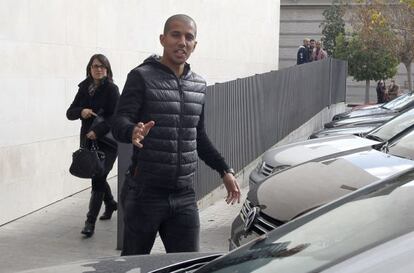 Feghouli, en la Ciudad de la Justicia de Valencia.