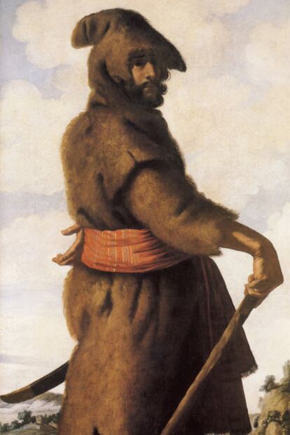 Reproducción de <i>Aser VIIII, </i>de Francisco de Zurbarán.