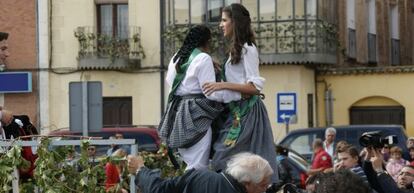 Imagen de la fiesta de la vendimia en Rueda, celebrada a principios de octubre.