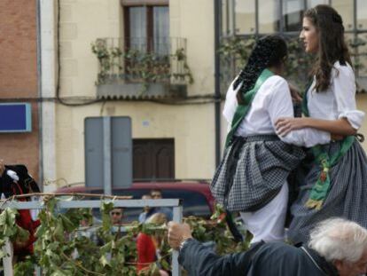 Imagen de la fiesta de la vendimia en Rueda, celebrada a principios de octubre.