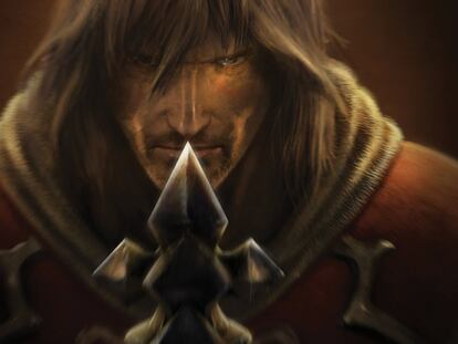 Un boceto del diseño final del videojuego <i>Castlevania: lords of shadow.</i>