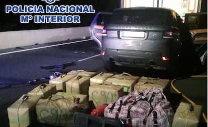 Imagen del accidente del tráfico.