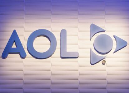 Un logo de AOL en una feria de electrónica celebrada recientemente en Las Vegas, Estados Unidos.