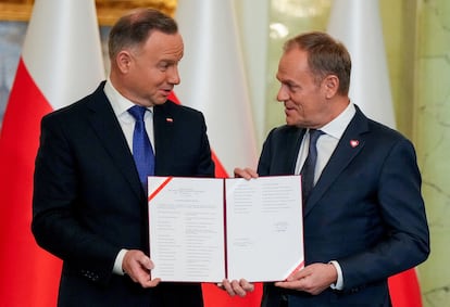 Andrzej Duda y Donald Tusk