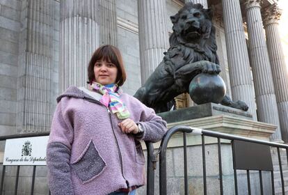 Nerea Cuerbo, con síndrome de insuficiencia madurativa, activista de la iniciativa de la reforma.