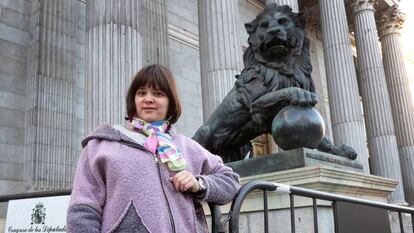 Nerea Cuerbo, con síndrome de insuficiencia madurativa, activista de la iniciativa de la reforma.