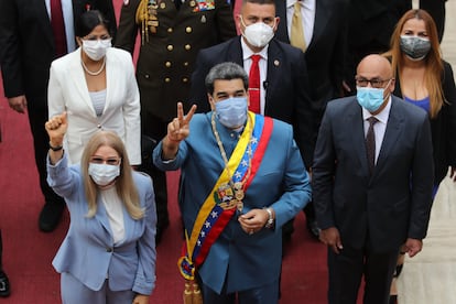 Nicolás Maduro, el pasado 12 de enero en la sede del Parlamento venezolano en Caracas.