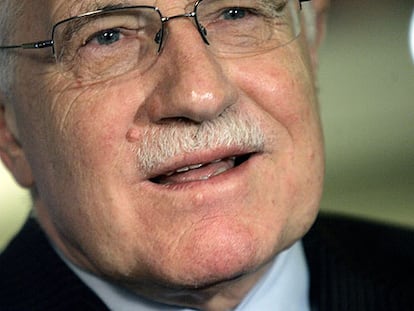 Václav Klaus, en marzo pasado en una visita a Nueva York.
