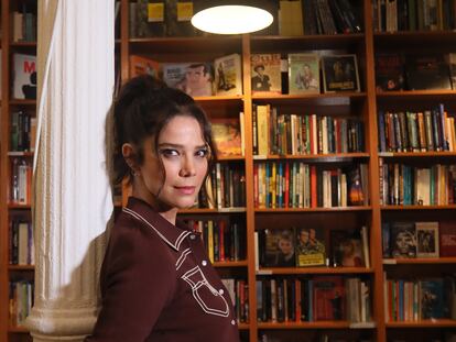 Juana Acosta, en la librería Ocho Y Medio.