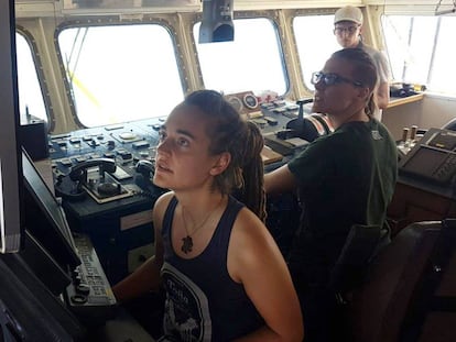 Carola Rackete, capitana del barco del ONG Sea Watch,