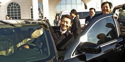 Li Chongxi subía a un automóvil el pasado 25 de octubre.