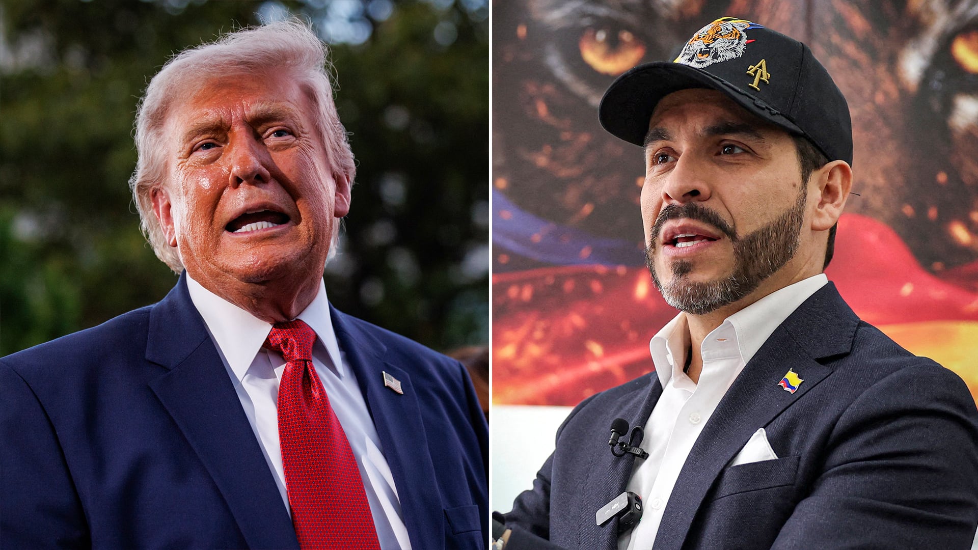 Trump alaba al Tigre y reta a la izquierda, mientras Cepeda acude a la CPI