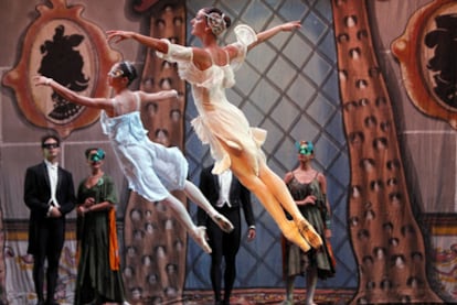 Una escena del espectáculo del Ballet de Alicia Alonso en los Teatros del Canal de Madrid.