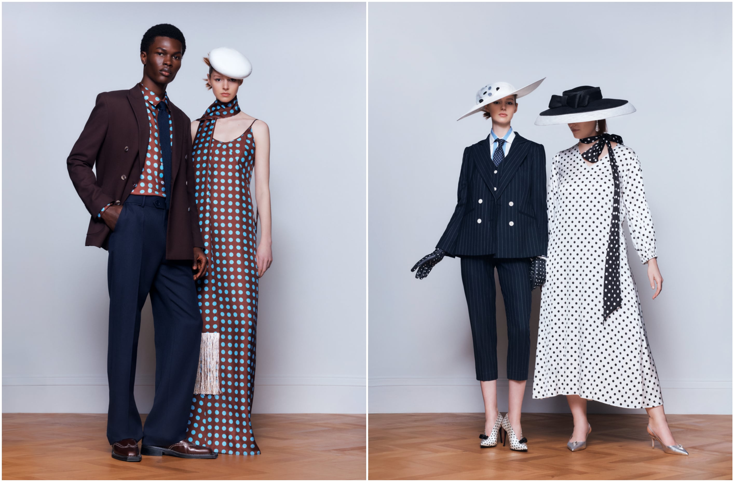 Dos propuestas de la colección 'Prints & Patterns', que “busca evocar la alegría y la individualidad con patrones que van desde lo divertido a lo sofisticado”, en palabras del director creativo de Ascot.