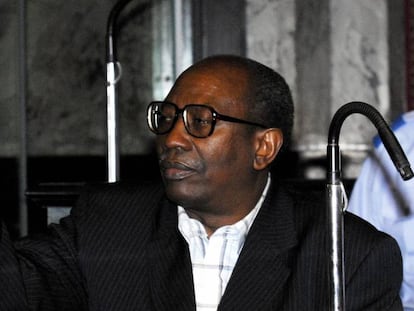 Bernard Ntuyahaga durante una vista judicial en Bruselas en 2007.