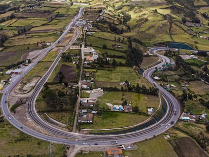 Tramo de la autopista colombiana Rumichaca-Pasto.