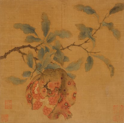 El granado es una especie que aparece de forma ubicua desde las obras de arte asiáticas hasta las europeas, este es de un artista anónimo.