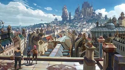 La ciudad de Piltover, donde se desarrolla gran parte de la acción de 'Arcane'.