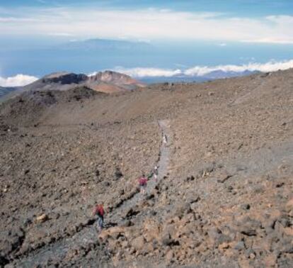 El parque nacional de las Cañadas del Teide, en Tenerife.