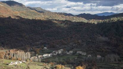 Vista de Nocito, pueblo perteneciente al municipio de Nueno, en la comarca de La Hoya (Huesca). 