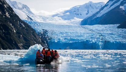 Glaciar Pía, en Tierra del Fuego, en Chile. 