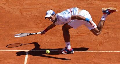 Djokovic, durante su partido contra Haase.