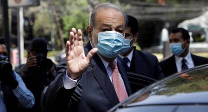Carlos Slim, la persona más rica de México, el pasado 23 de febrero.